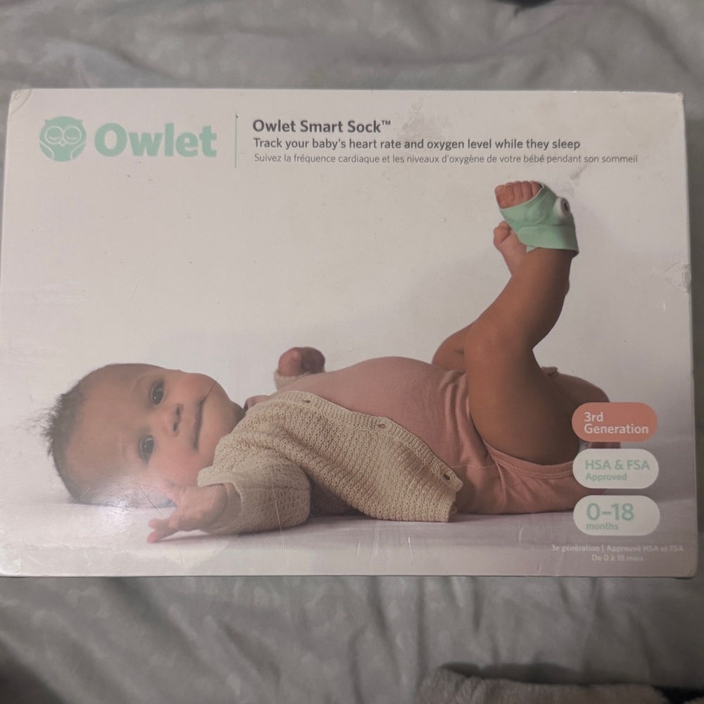 Owlet smart sock.
